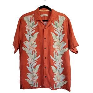 Tommy Bahama Men's Silk Tropical Aloha button-down shirt size M